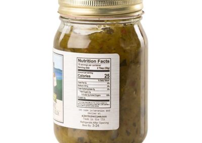 Papa Franks Moonshine Pickle Relish - Nutrition Facts